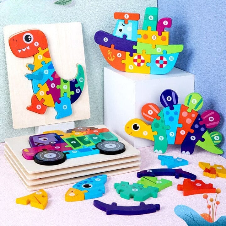 jogo de papel educativo fácil para crianças. quebra-cabeça infantil simples  com ônibus de brinquedo 4559256 Vetor no Vecteezy